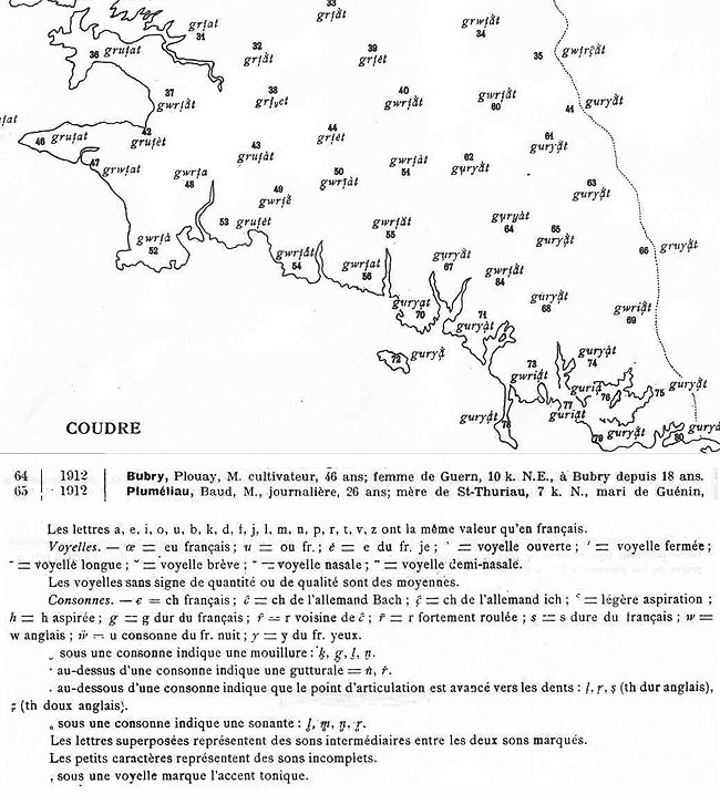 altlas linguistique basse bretagne pierre le roux coudre gourrierec