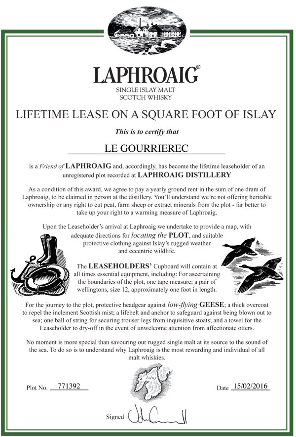 laphroig terrain gourrierec